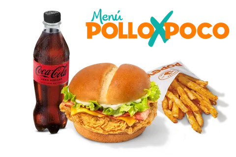 Menú PolloXPoco The Bacon Cheeseburger — Popeyes