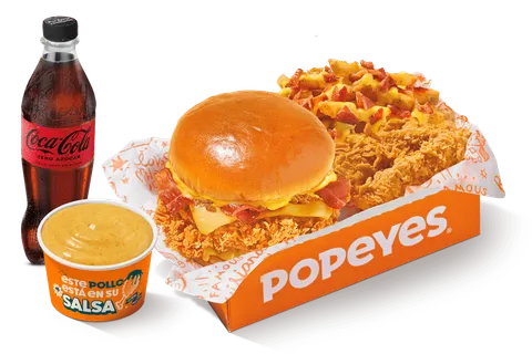 Chicken Cheesy Combo — Popeyes