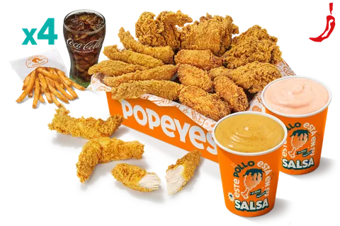 Menú Box Dippers Pa Cuatro — Popeyes