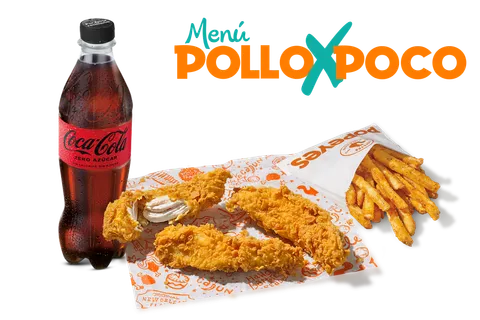 Menú PolloxPoco 3 Tiras — Popeyes