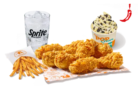 Menú 8 Alitas Picantes Crujientes Completo — Popeyes