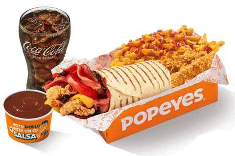 Chicken BBQ Combo Wrap — Popeyes