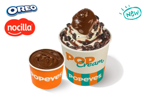 Pop Cream Oreo® Chocolate + Dipper Nocilla® — Popeyes