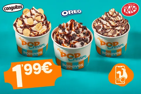 Mini Pop Cream por solo 1,99€ — Popeyes