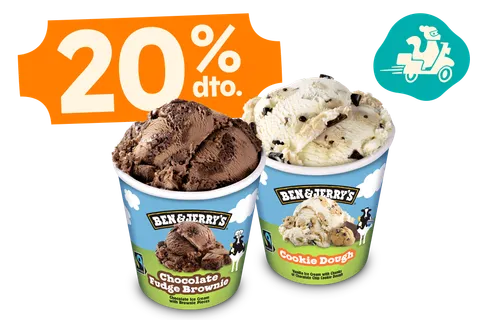 20% en 2 Ben&Jerry´s 465ml — Popeyes