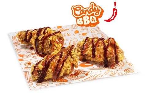 3 Alitas Candy BBQ — Popeyes