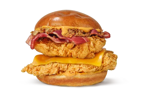 Cheesy Chicken Sandwich Doble — Popeyes