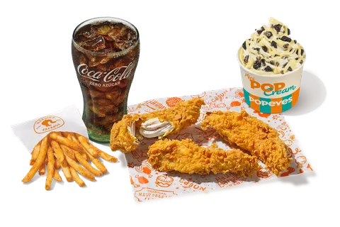 Menú Completo 3 Tiras Crujientes — Popeyes