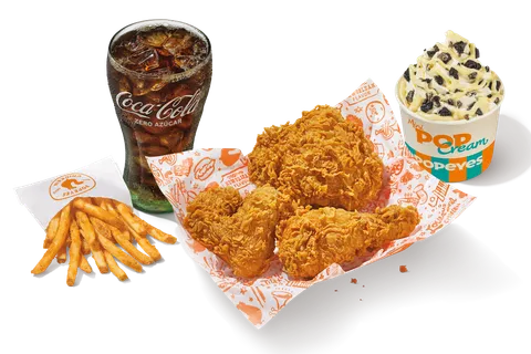 Menú Completo 3 Piezas Crujientes — Popeyes