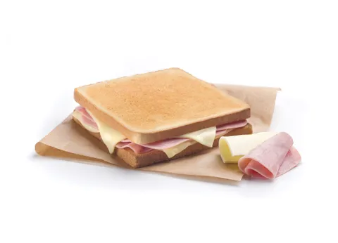 Sándwich Caliente Jamón y Queso — Rodilla