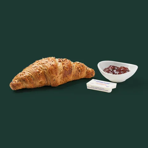 Croissant multicereal con mermelada y mantequilla — Starbucks