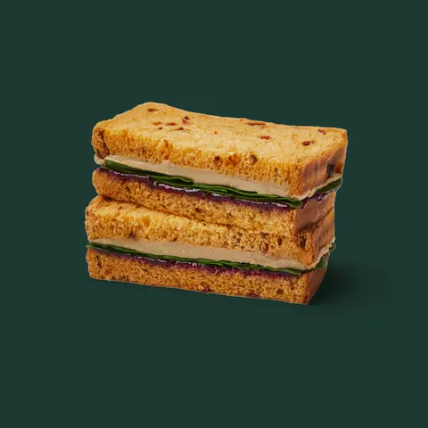 Sandwich de mousse de pato y pollo con mermelada de arándanos — Starbucks