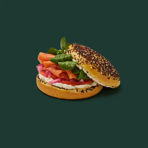 Bagel de salmón y queso crema — Starbucks