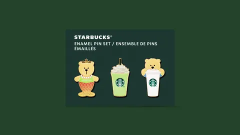 Pin Badge Set 3 — Starbucks
