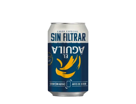 Lata cerveza El Águila Sin Filtrar — Telepizza