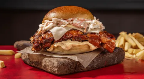 TONY BABY BACK BURGER — Tony Roma's