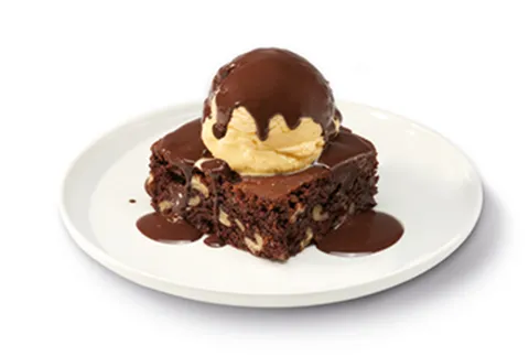 Brownie con helado — VIPS