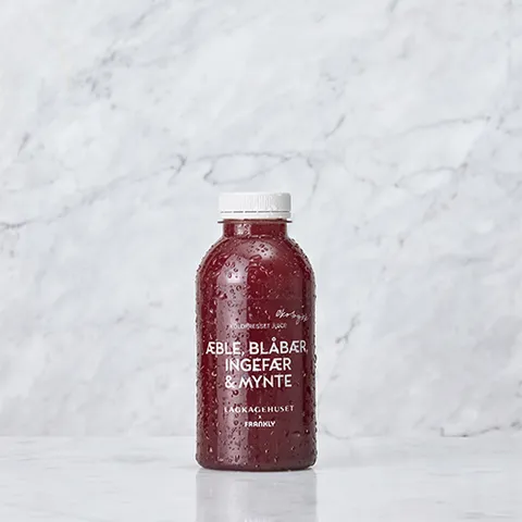 Juice: Æble, Blåbær, Ingefær & Mynte 400 ml — Lagkagehuset