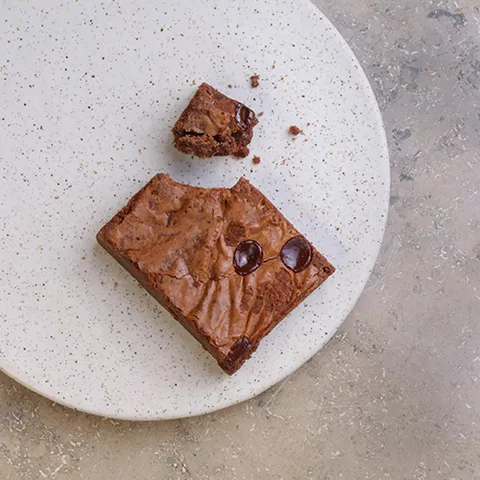 Brownie med chokolade — Lagkagehuset