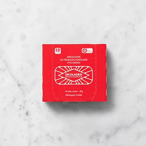 Pålægschokolade Lys, 80g — Lagkagehuset
