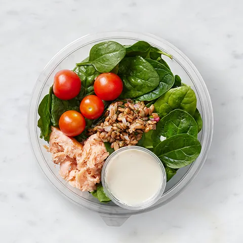 Salat m. Laks & Rugkerner — Lagkagehuset