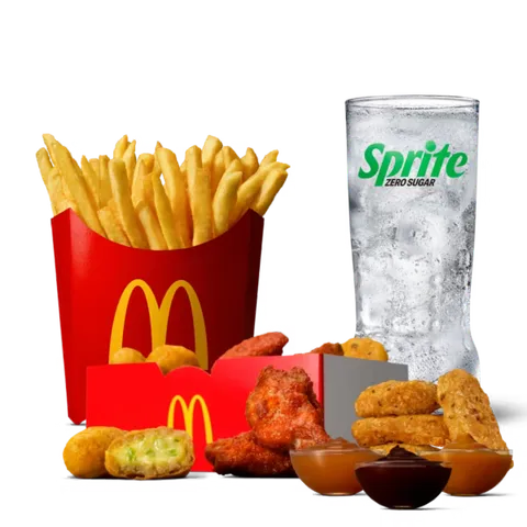 Garlic & Black Pepper Chicken McNuggets Mixed Teamn Box Menu — McDonald's