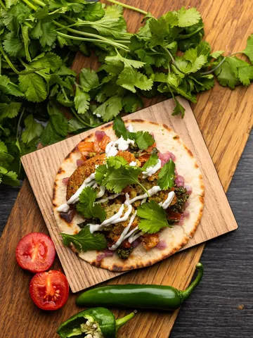 Smashed falafel taco — Pincho Nation
