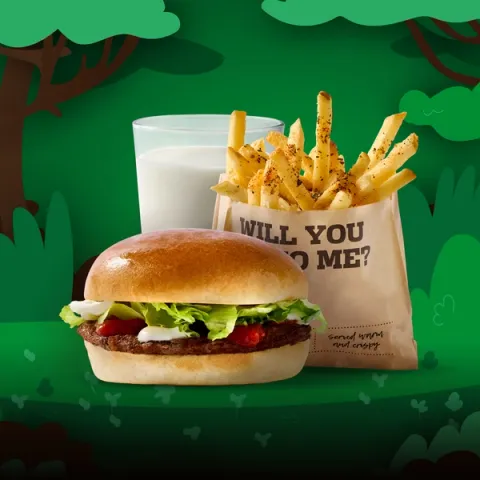Børnemenu med Kids Burger — Sunset Boulevard