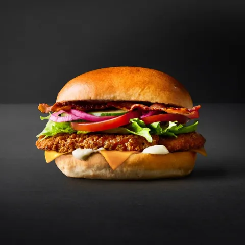 Brioche Fried Chicken Cheese & Bacon — Sunset Boulevard