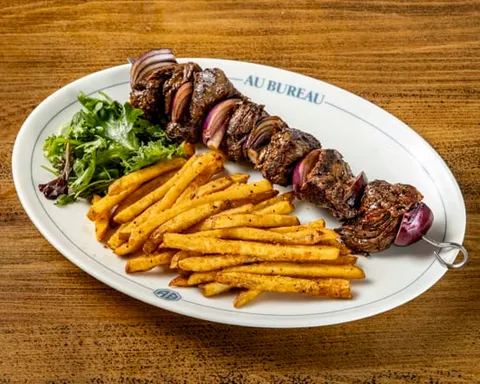 Brochette Onglet de bœuf mariné — Au Bureau
