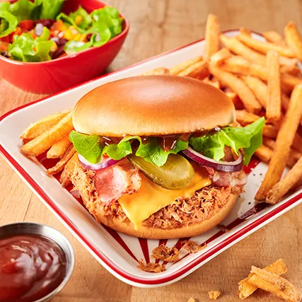 Barbecue pork burger — Buffalo Grill