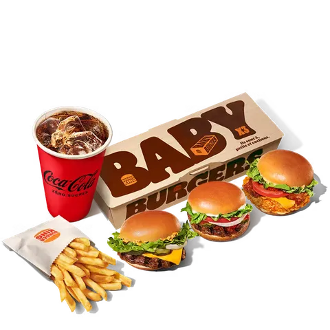 Menu Baby Burgers x3 — Burger King
