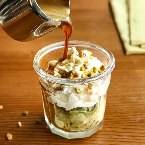 Affogato pistache — Del Arte