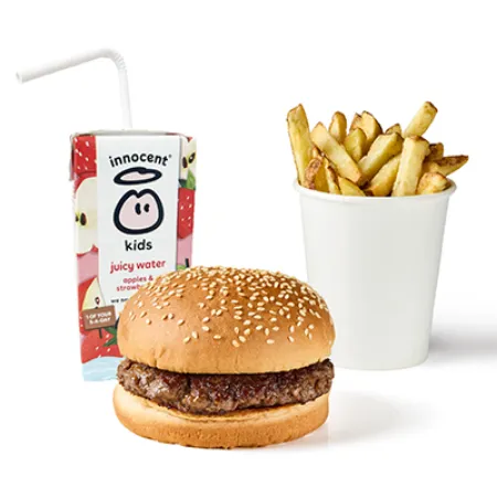 Menu Enfant Hamburger avec Jus de Fruits — Five Guys