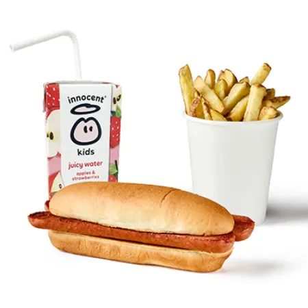 Menu Enfant Hot Dog avec Jus de Fruits — Five Guys