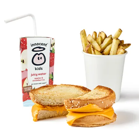 Menu Enfant Grilled Cheese avec Jus de Fruits — Five Guys