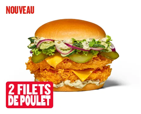 Cornichon Burger Double Filet — KFC