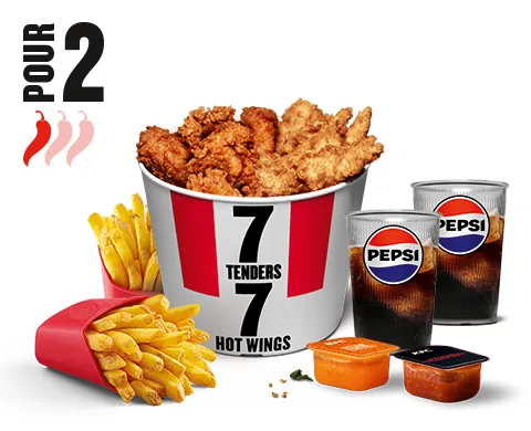Menu 7 Tenders® + 7 Hot Wings® — KFC