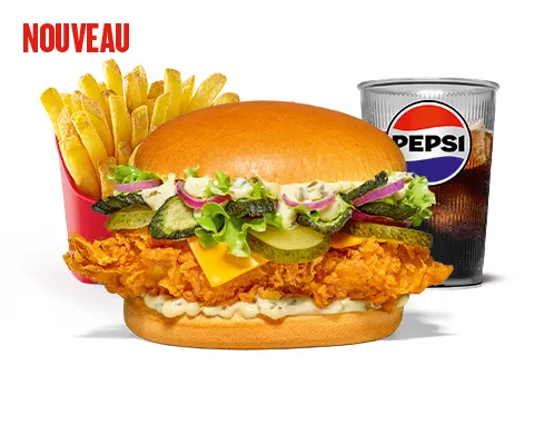 Menu Cornichon Burger — KFC