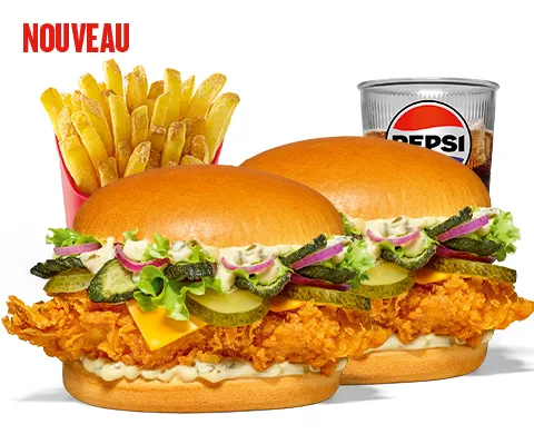 Menu Double Cornichon Burger — KFC