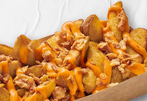 Hut Potatoes - Sauce blanche kebab et oignons frits croustillants — Pizza Hut
