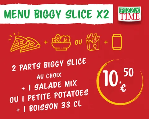 Biggy slice x2 — Pizza Time
