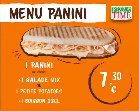 Menu Panini — Pizza Time