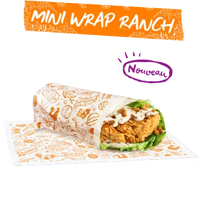 Popeyes Mini Wrap Ranch — Popeyes