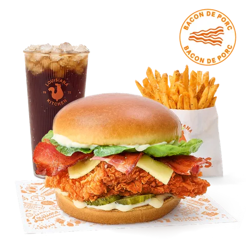 Menu Chicken Sandwich Deluxe Bacon — Popeyes