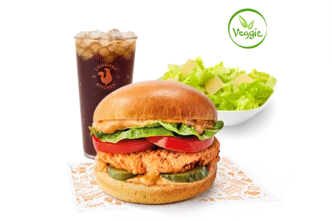 Menu Popeyes Cajun Bean Burger — Popeyes