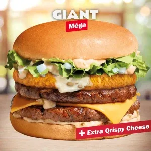 Giant Mega'N Qrispy Cheese — Quick