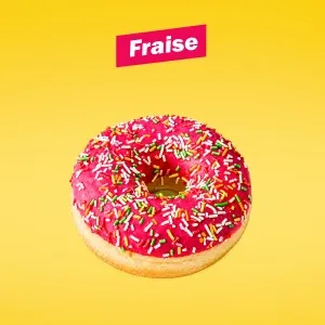 Donut Fraise Vermicelles — Quick