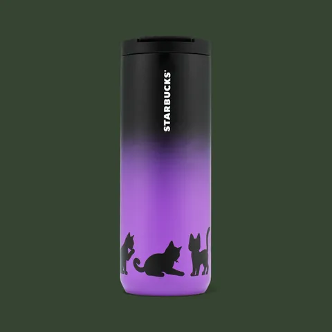 SS Tumbler Fy26 Halloween Cat Purple 16oz — Starbucks