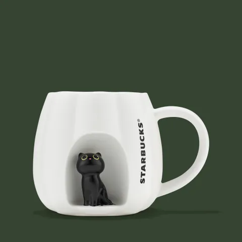 Mug Pumpkin Window Cat 14oz — Starbucks